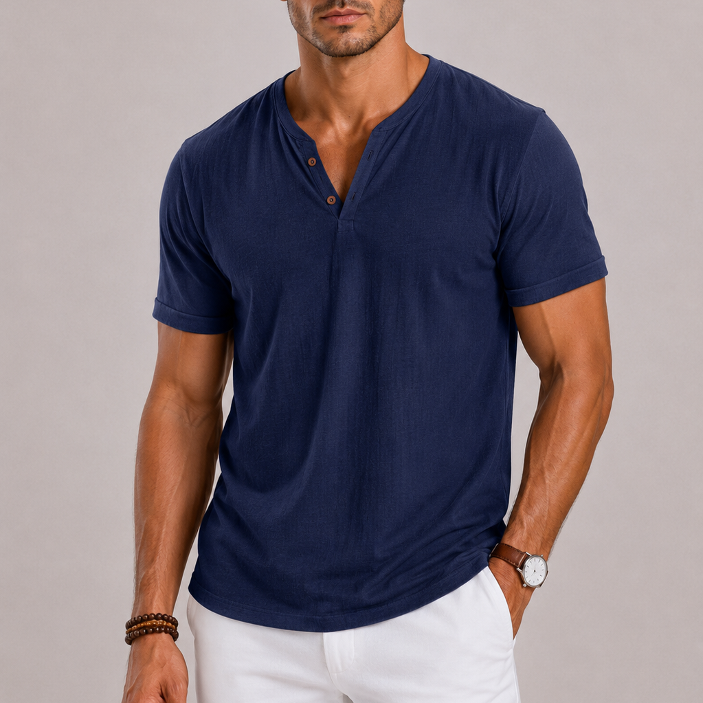 Harrington Oxford | V-Neck Shirt For Men