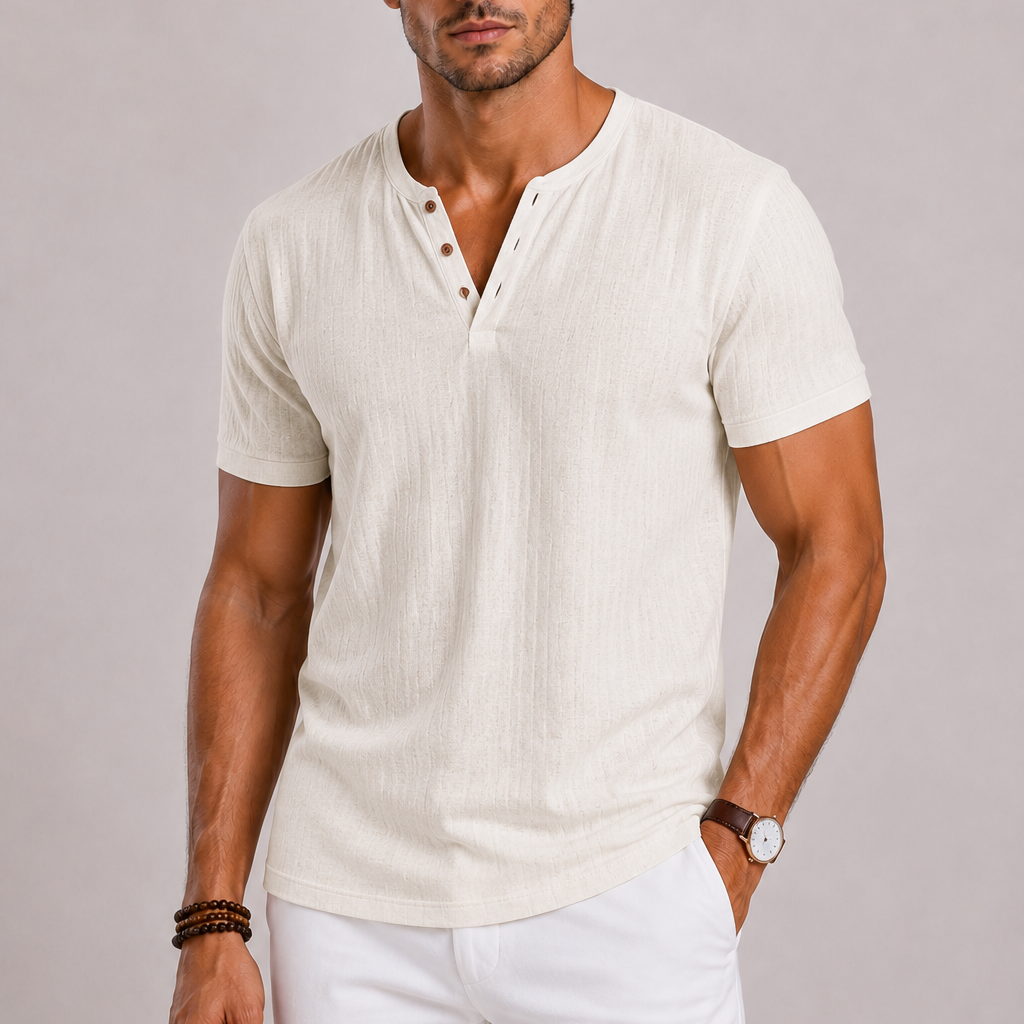 Harrington Oxford | V-Neck Shirt For Men