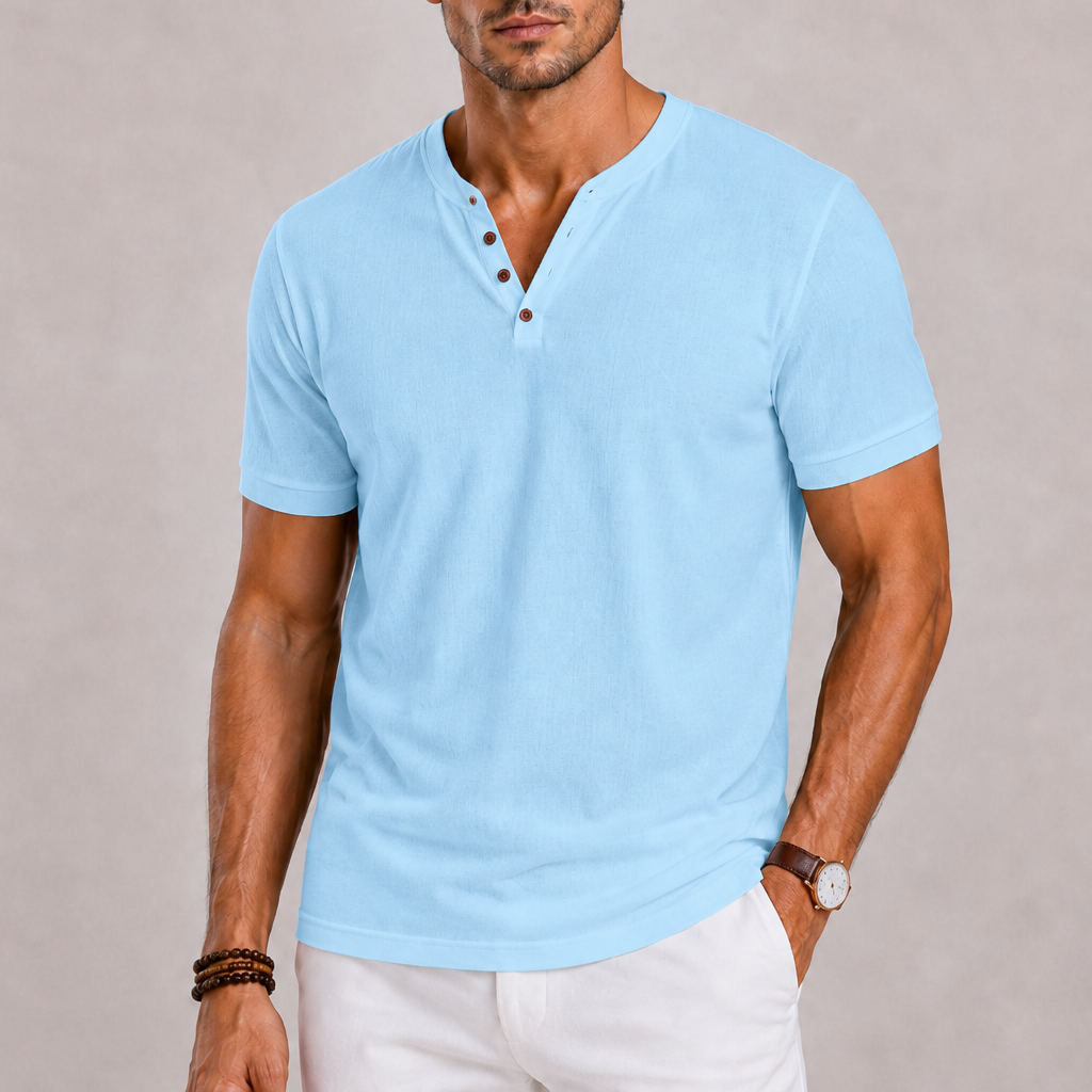 Harrington Oxford | V-Neck Shirt For Men