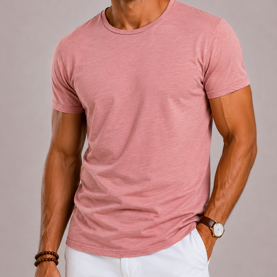 Harrington Oxford | Round Neck T-Shirt For Men
