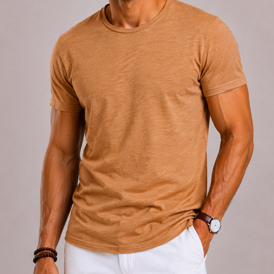 Harrington Oxford | Round Neck T-Shirt For Men