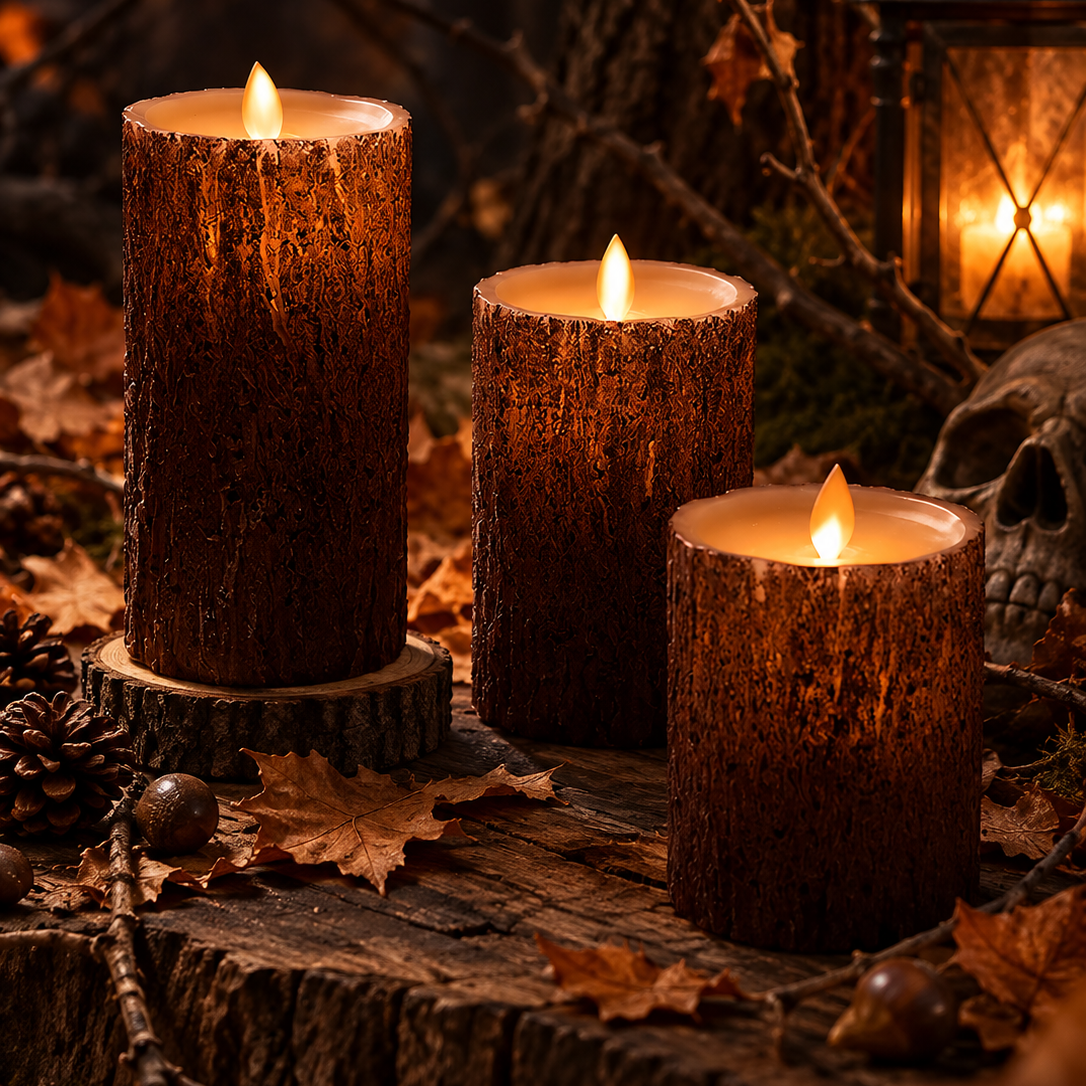 Halloween Flameless LED Block Candles