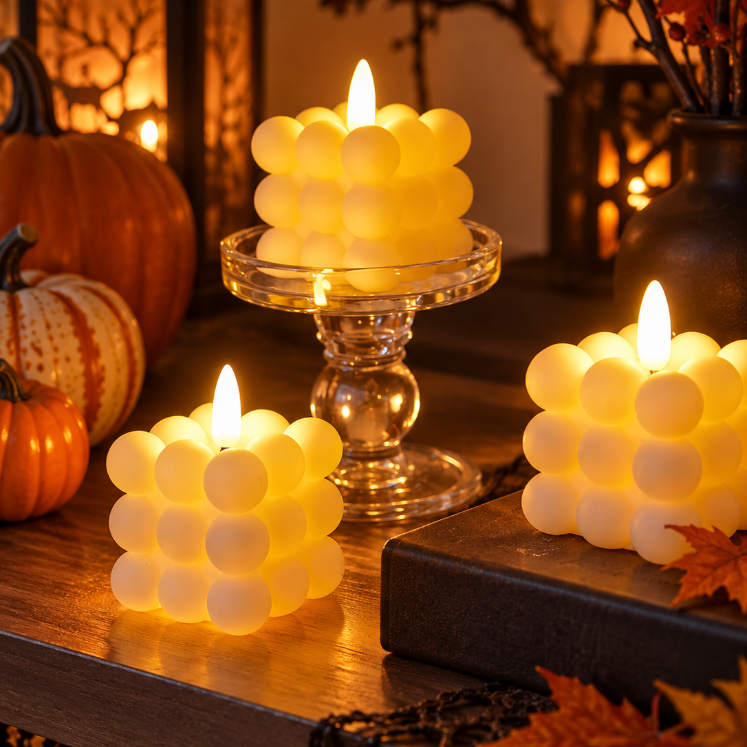 Halloween Flameless LED Block Candles