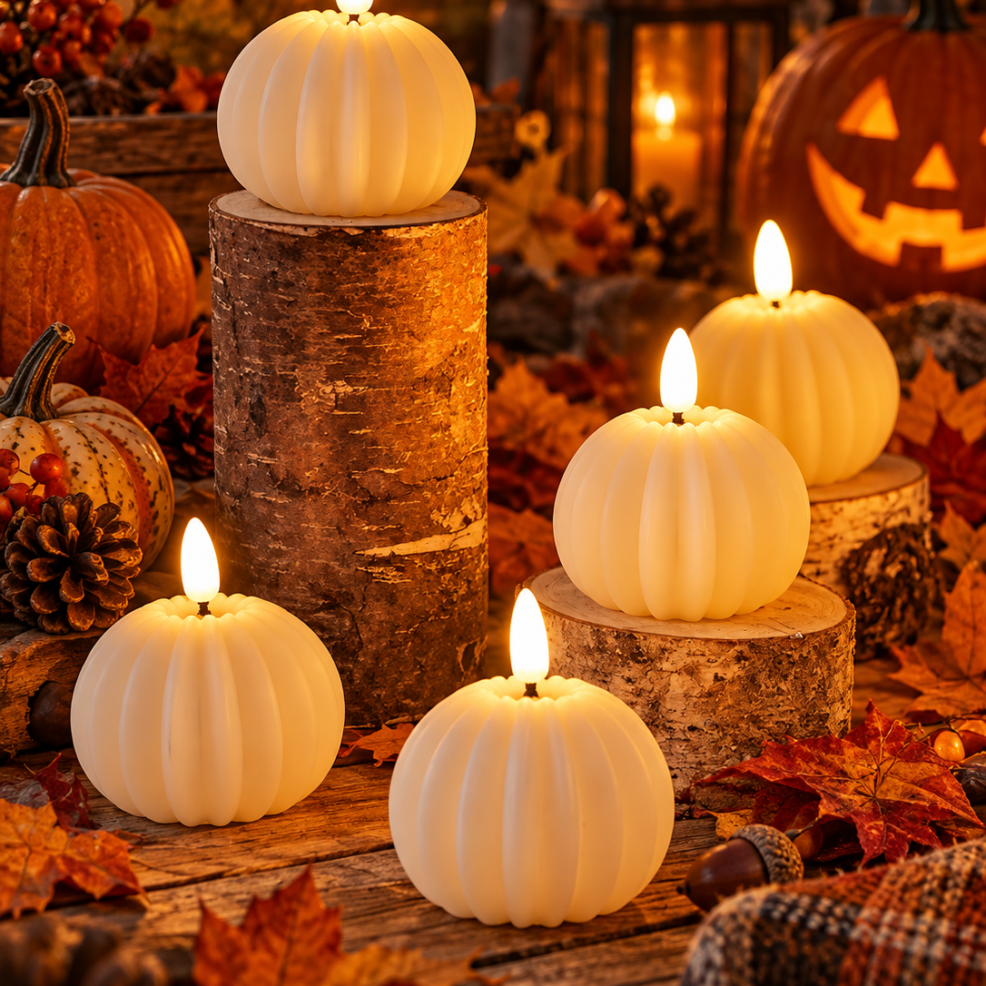 Halloween Flameless LED Block Candles