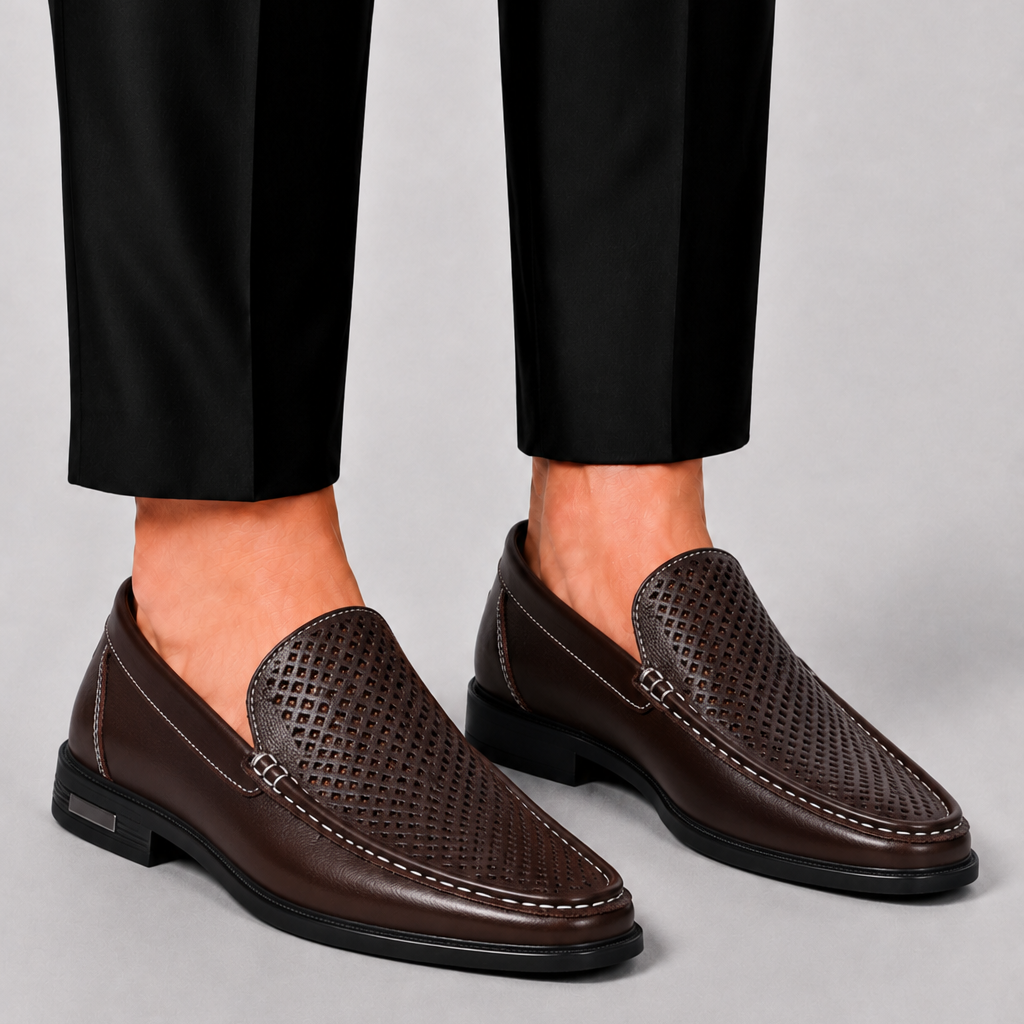 HARRINGTON OXFORD | SLIP-ON LEATHER LOAFERS FOR MEN