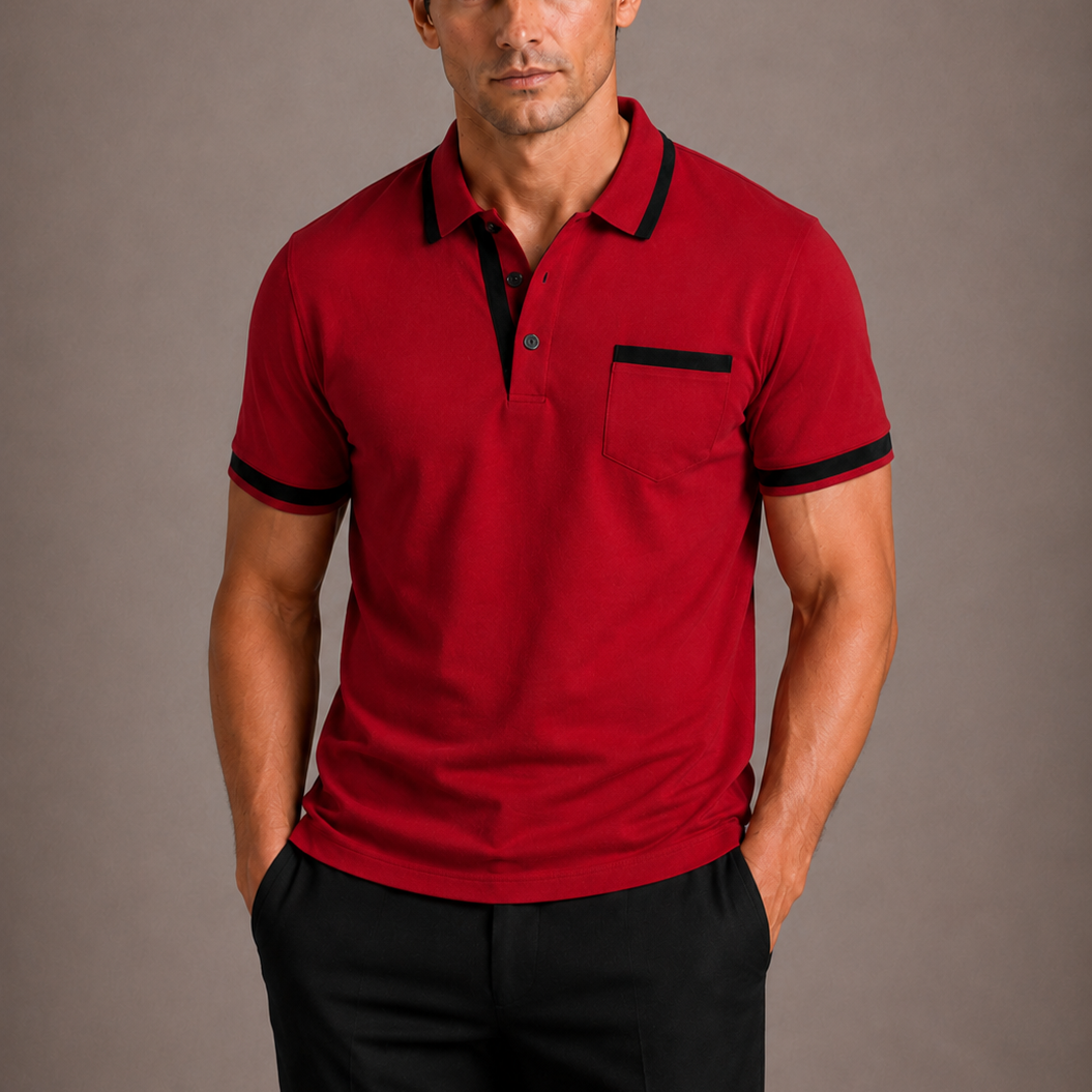 HARRINGTON OXFORD | LONG-SLEEVE POLO SHIRT FOR MEN