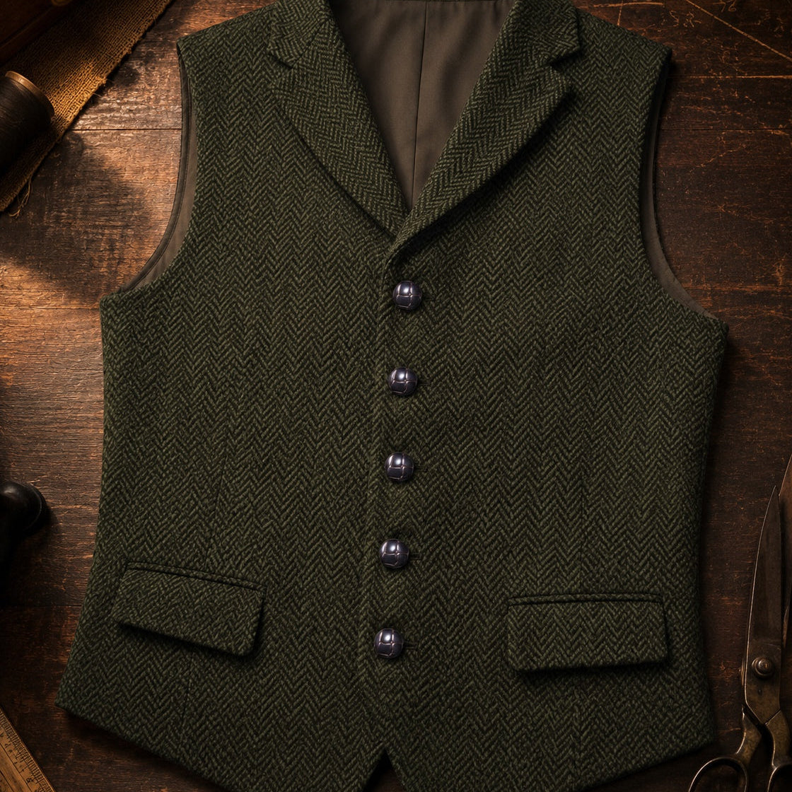 Harrington Oxford | Herringbone Tweed Jacket For Men