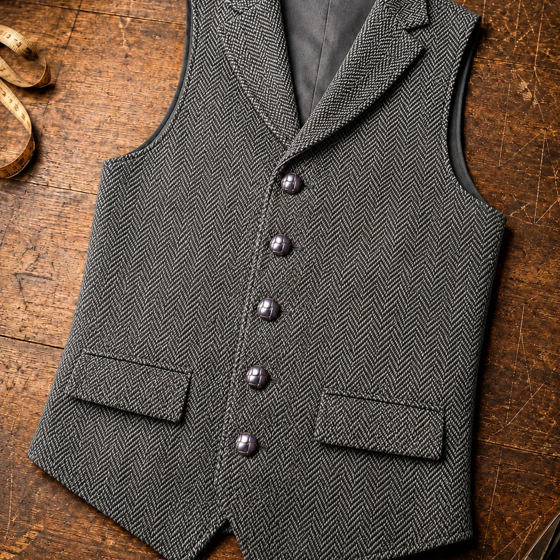 Harrington Oxford | Herringbone Tweed Jacket For Men