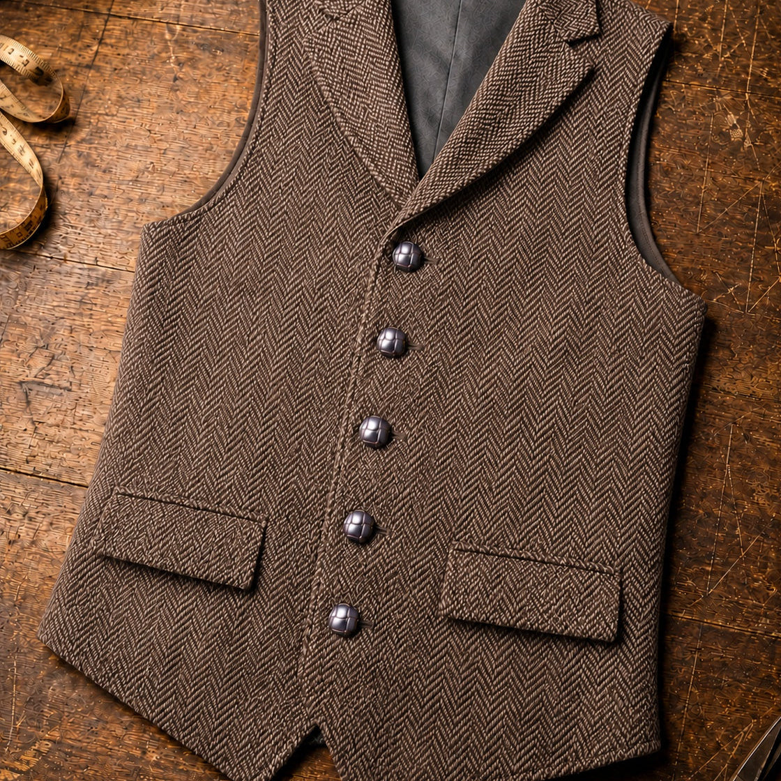 Harrington Oxford | Herringbone Tweed Jacket For Men