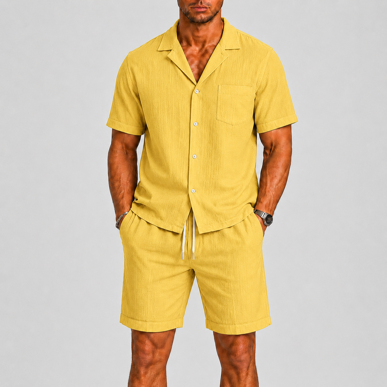 HARRINGTON OXFORD | MEN’S SUMMER SET WITH SHORTS AND SHIRT