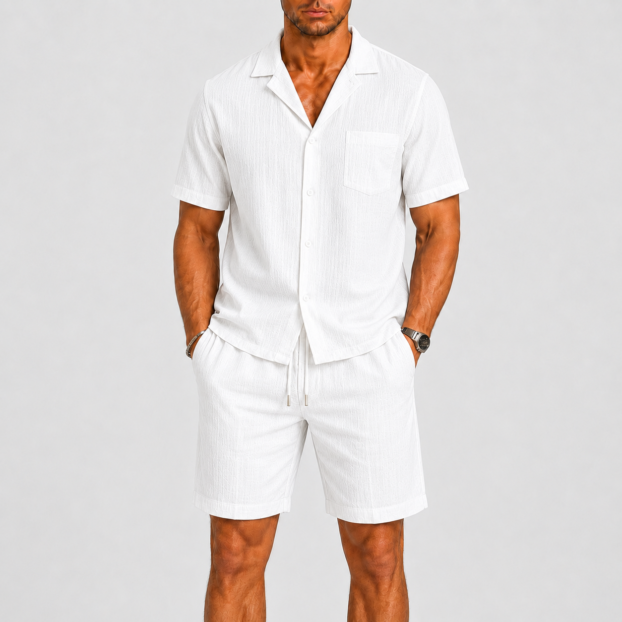 HARRINGTON OXFORD | MEN’S SUMMER SET WITH SHORTS AND SHIRT