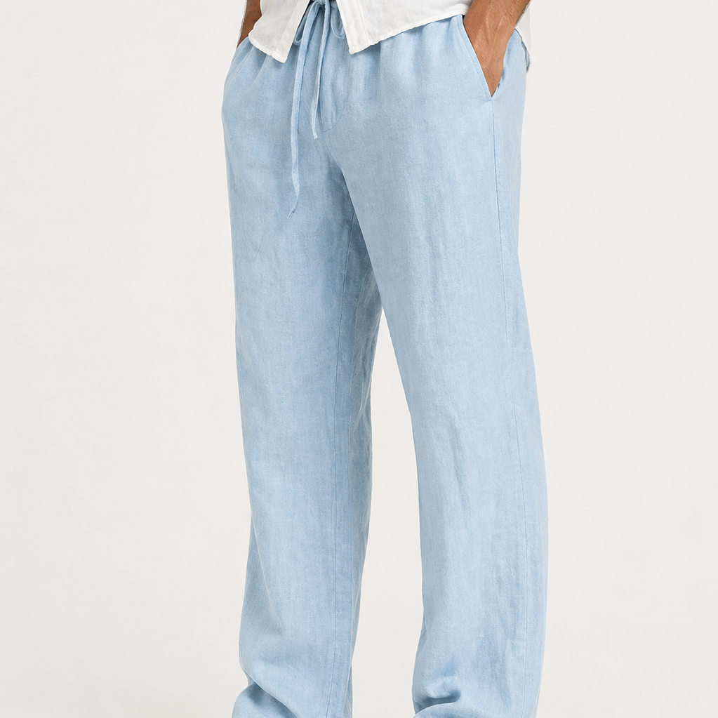 HARRINGTON OXFORD | LINEN STYLE TROUSERS FOR MEN