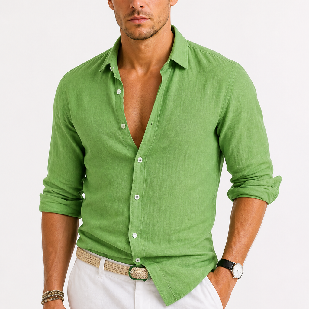 HARRINGTON OXFORD | LINEN SHIRT FOR MEN
