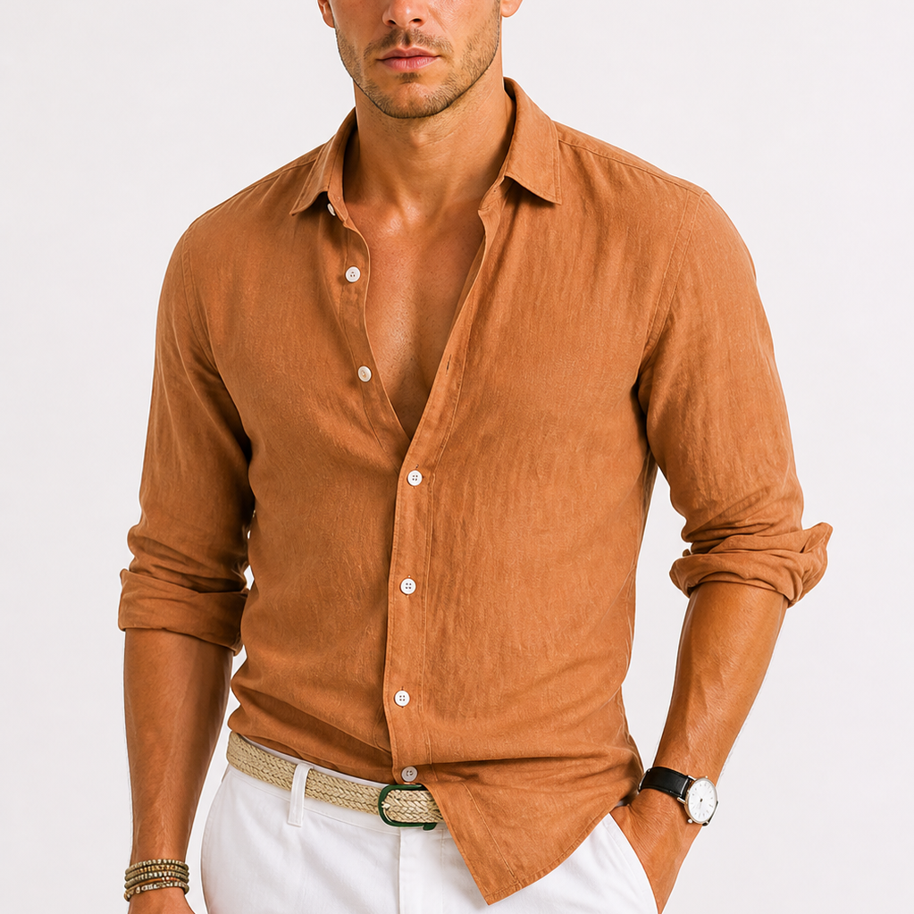 HARRINGTON OXFORD | LINEN SHIRT FOR MEN