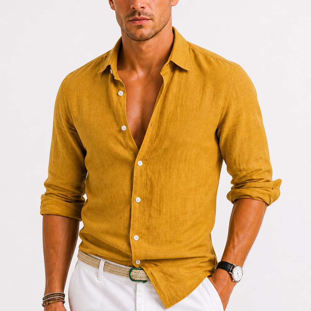 HARRINGTON OXFORD | LINEN SHIRT FOR MEN