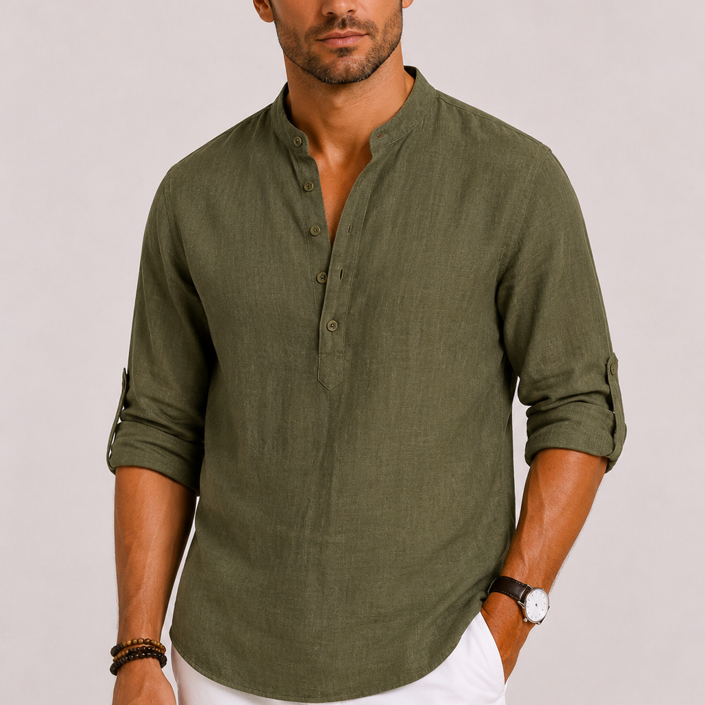 HARRINGTON OXFORD | LINEN SHIRT FOR MEN
