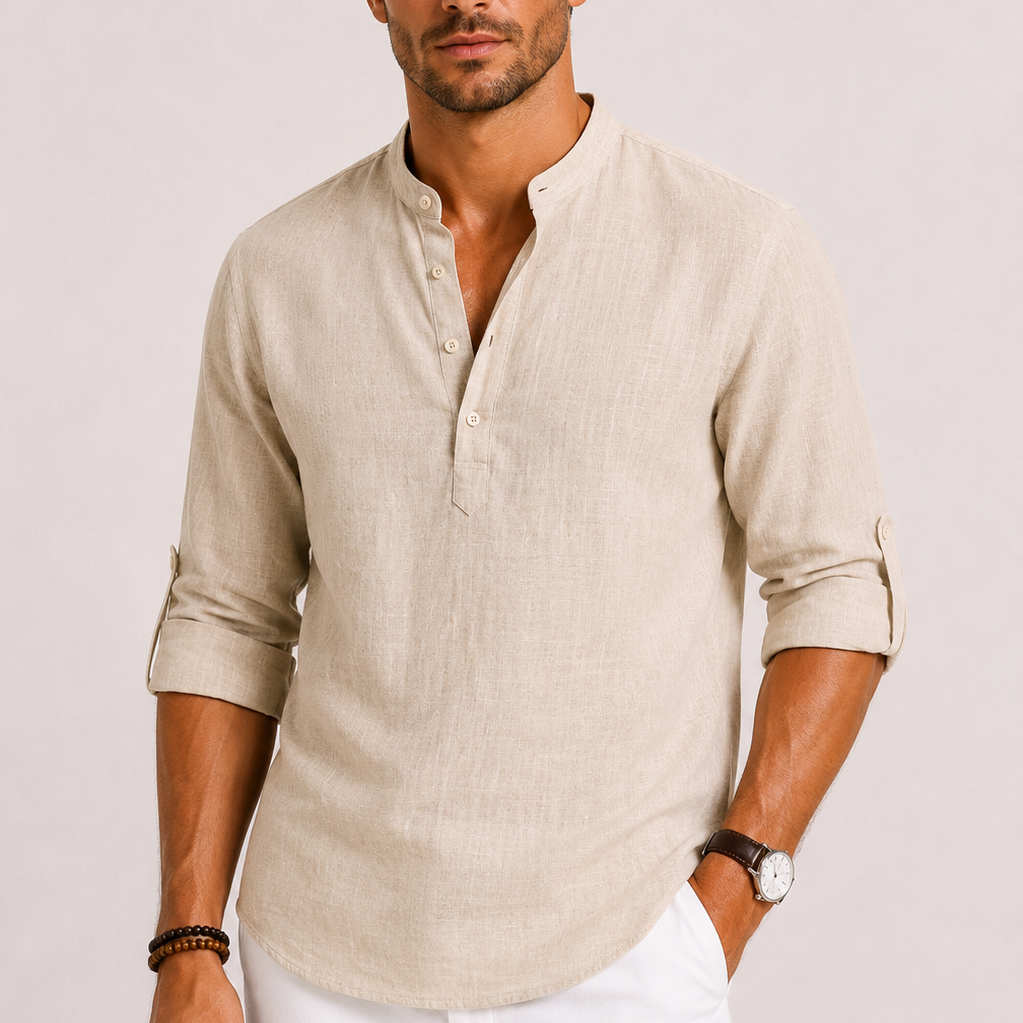 HARRINGTON OXFORD | LINEN SHIRT FOR MEN
