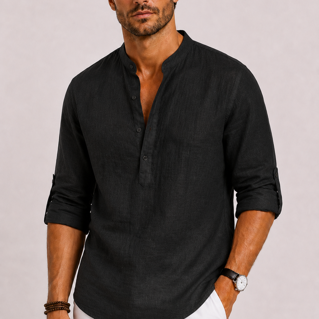 HARRINGTON OXFORD | LINEN SHIRT FOR MEN