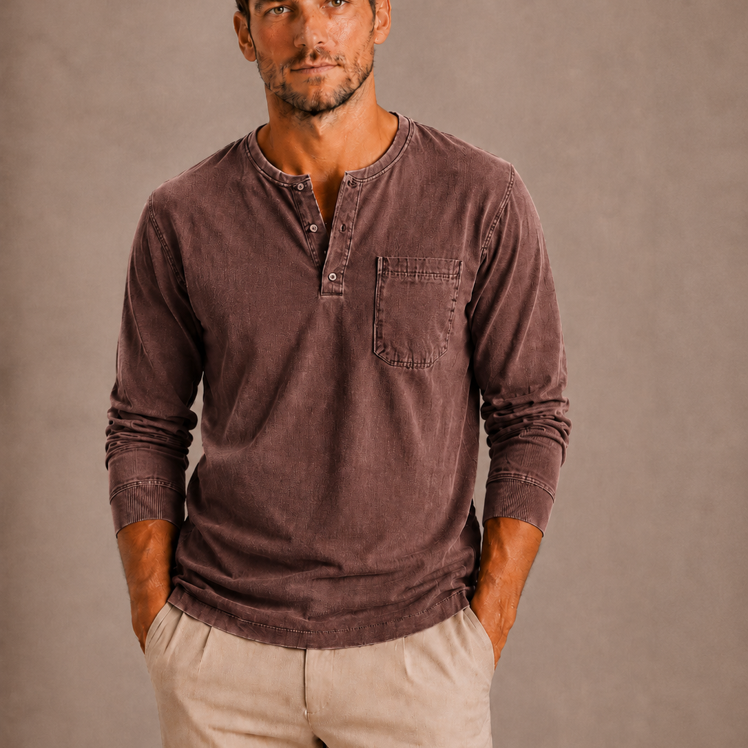 Harrington Oxford | Henley Shirt For Men