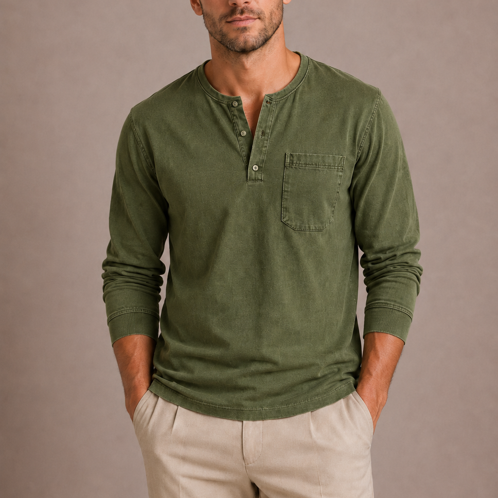 Harrington Oxford | Henley Shirt For Men