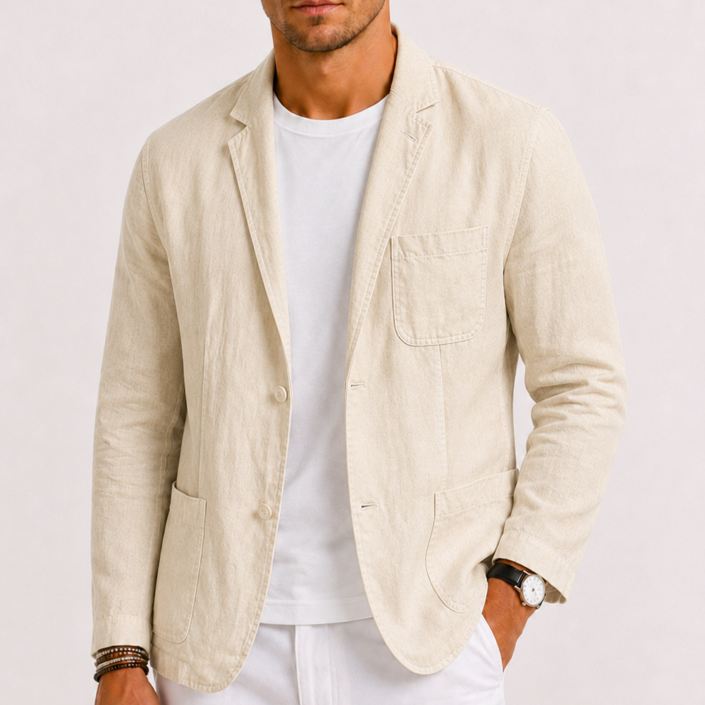 HARRINGTON OXFORD | LINEN-BLEND SUMMER BLAZER FOR MEN