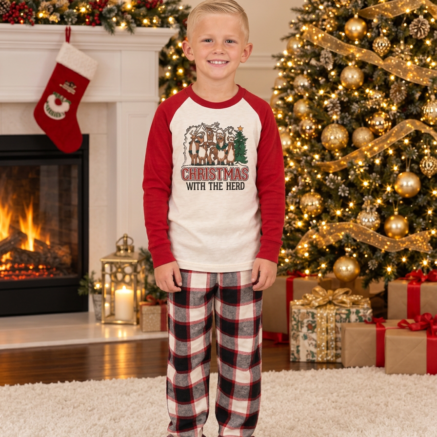 Christmas With The Herd Matching Family Pyjama Set