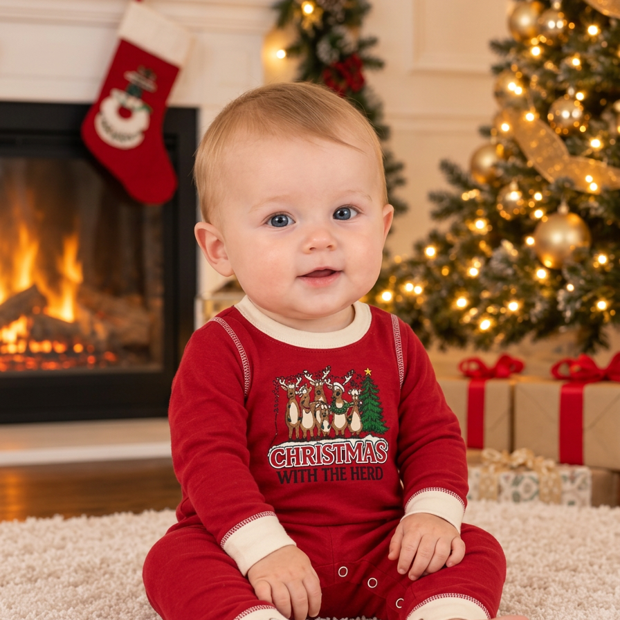 Christmas With The Herd Matching Family Pyjama Set