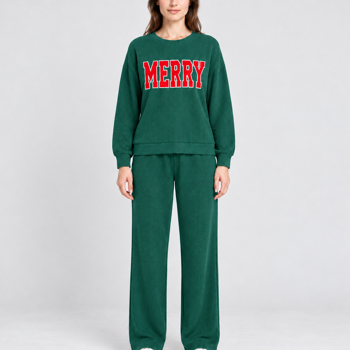 Merry Christmas Top & Pocket Trousers Set