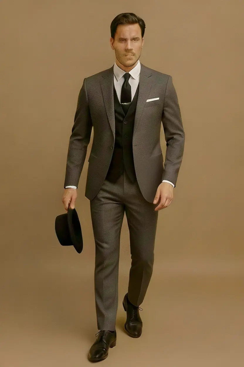 Harrington Oxford | Men’s Slim Fit 3‑Piece Suit – Blazer, Waistcoat & Trousers Set Harrington Oxford