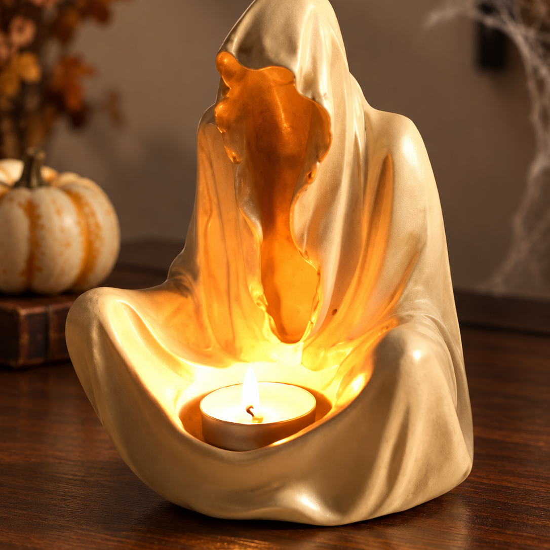 Halloween Gothic Resin Candle Holder