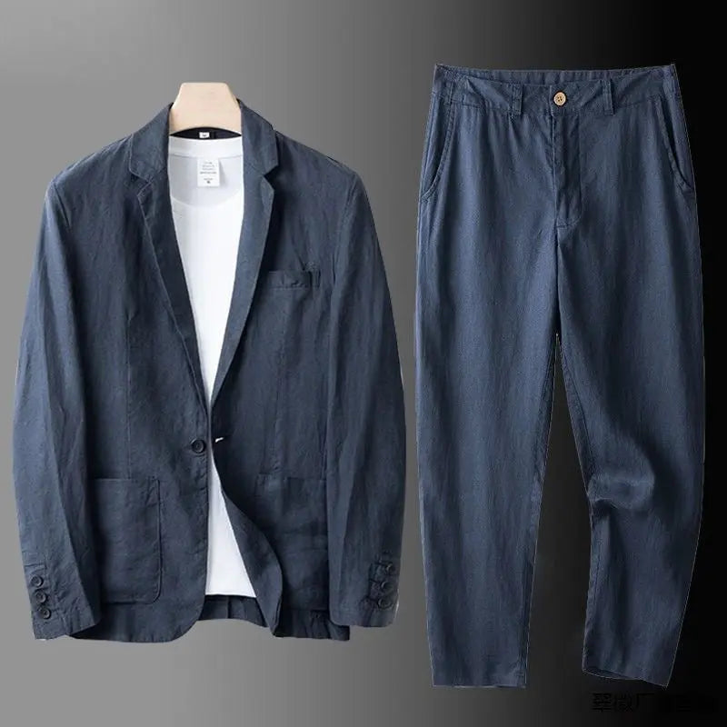 HARRINGTON OXFORD | LINEN BLEND SUIT FOR MEN Harrington Oxford