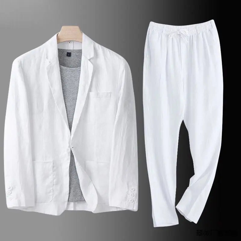 HARRINGTON OXFORD | LINEN BLEND SUIT FOR MEN Harrington Oxford