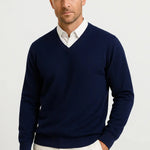 Harrington Oxford | Men's Cashmere Pullover V-Neck Slim Fit Elegant Casual Wear Harrington Oxford