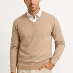 Harrington Oxford | Men's Cashmere Pullover V-Neck Slim Fit Elegant Casual Wear Harrington Oxford