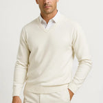 Harrington Oxford | Men's Cashmere Pullover V-Neck Slim Fit Elegant Casual Wear Harrington Oxford