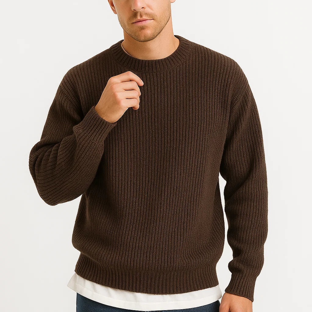 HARRINGTON OXFORD | OVERSIZED RIBBED SWEATER FOR MEN