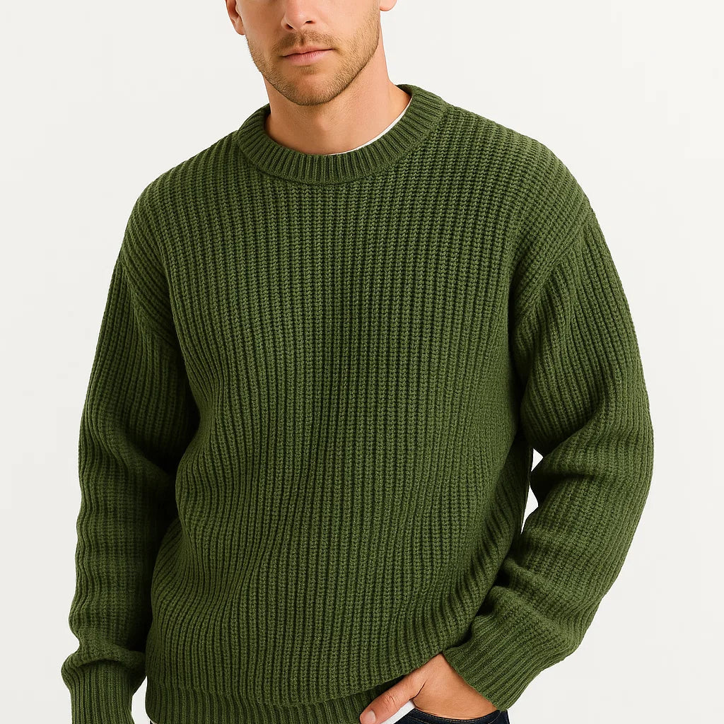 HARRINGTON OXFORD | OVERSIZED RIBBED SWEATER FOR MEN