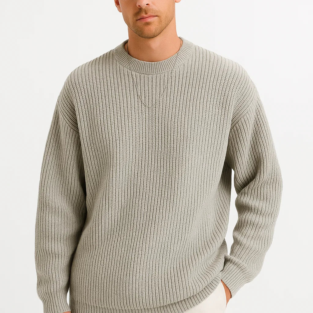 HARRINGTON OXFORD | OVERSIZED RIBBED SWEATER FOR MEN