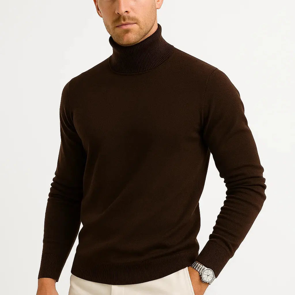 Harrington Oxford | Men's Turtleneck Sweater Virgin Wool Classic Design Comfortable Fit Harrington Oxford