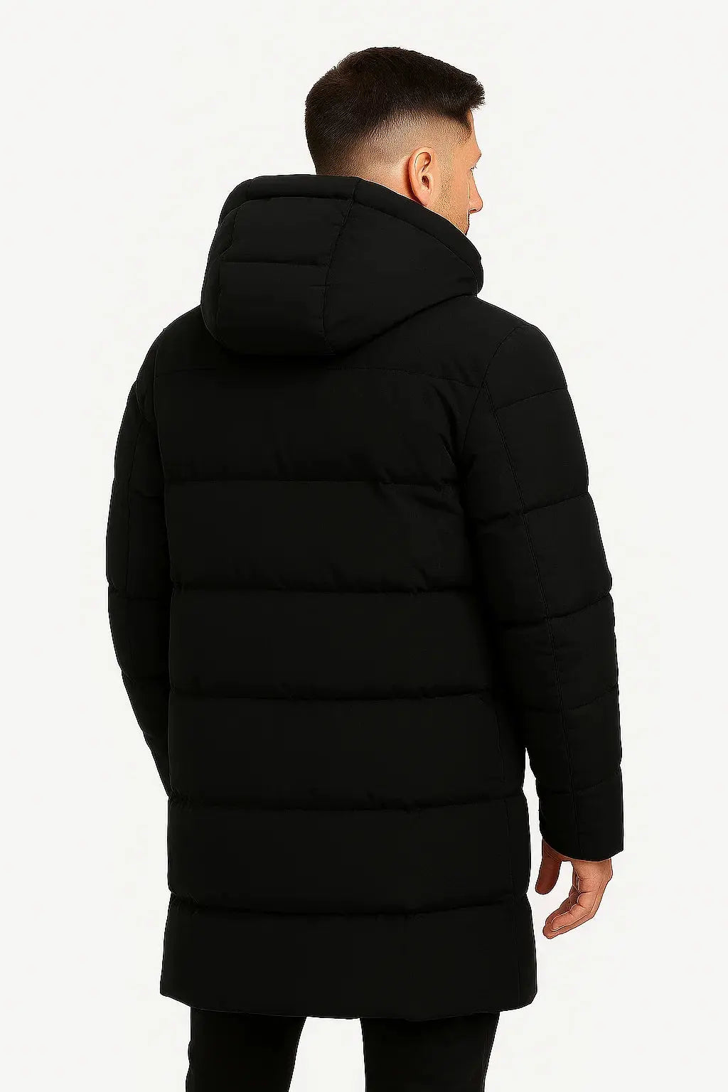 Harrington Oxford | Men's Waterproof Puffer Jacket Insulated Black Harrington Oxford