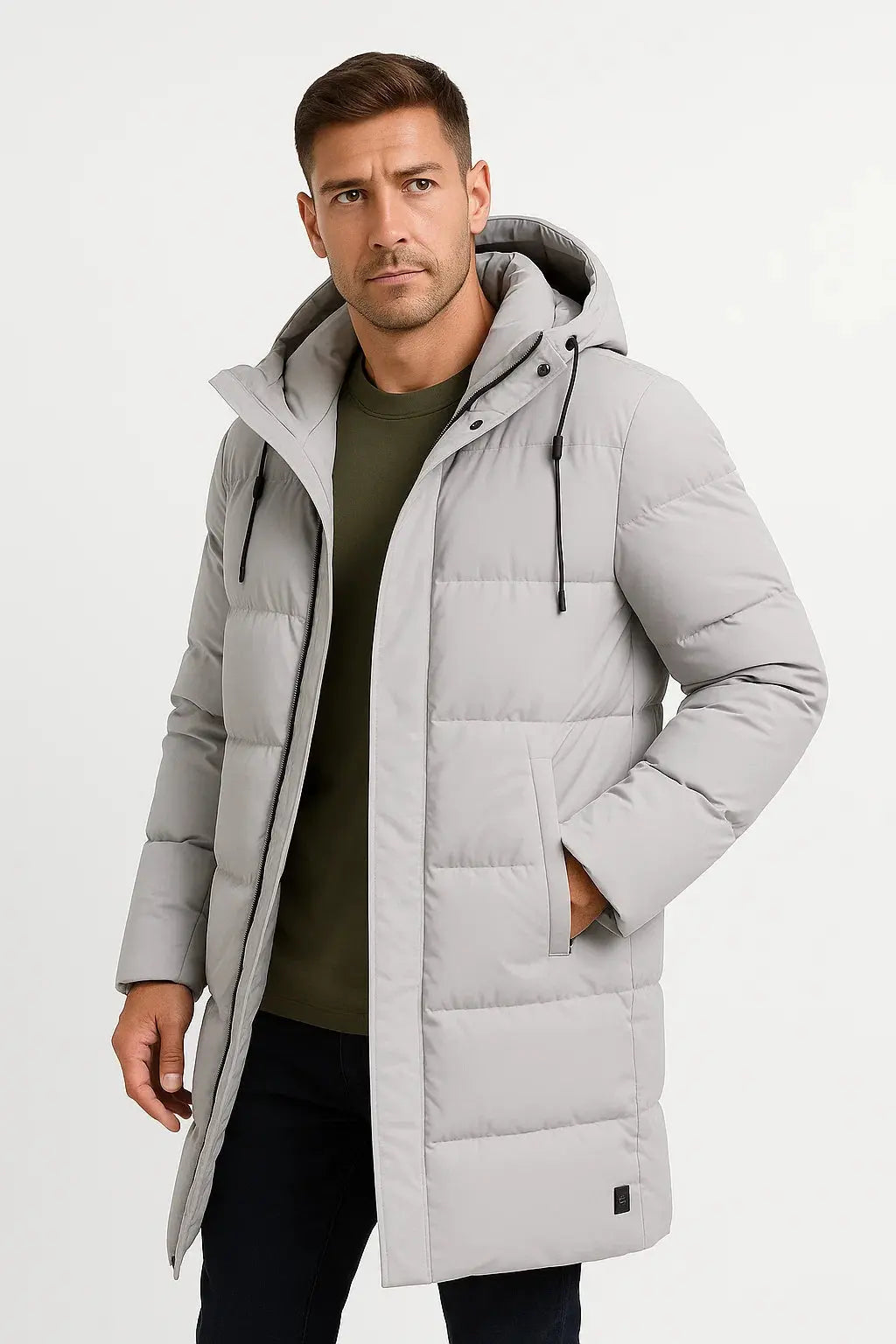Harrington Oxford | Men's Waterproof Puffer Jacket Insulated Black Harrington Oxford