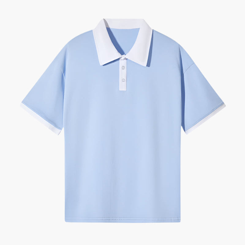 Harrington Oxford | Contrast Collar Polo Shirt For Men