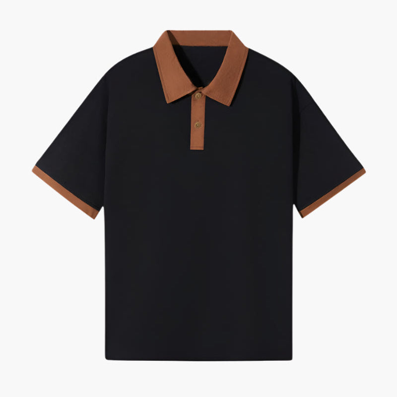Harrington Oxford | Contrast Collar Polo Shirt For Men