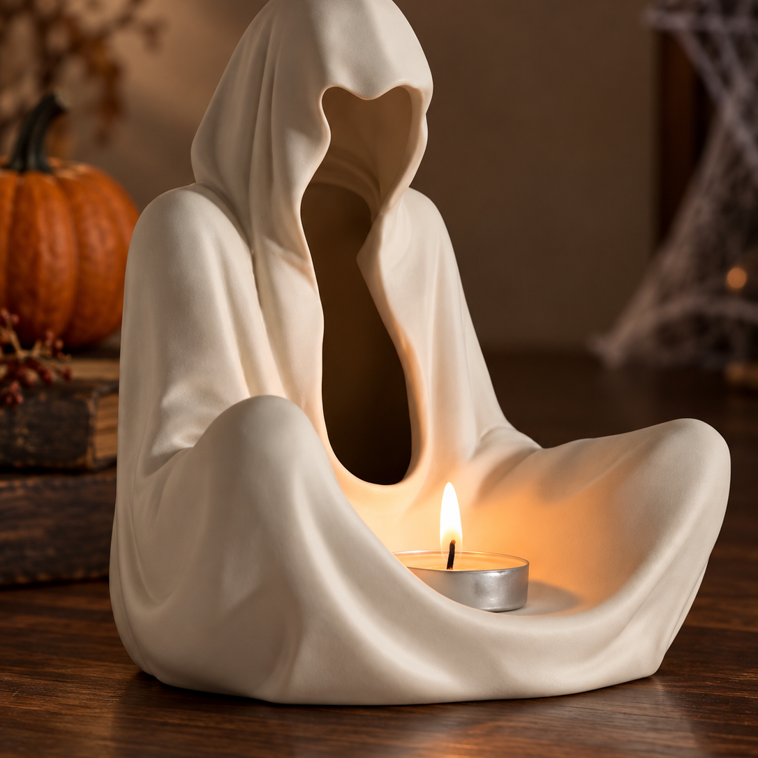 Halloween Gothic Resin Candle Holder
