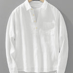 Harrington Oxford | Cotton-Linen Popover Shirt Harrington Oxford