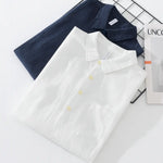 Harrington Oxford | Cotton-Linen Popover Shirt Harrington Oxford