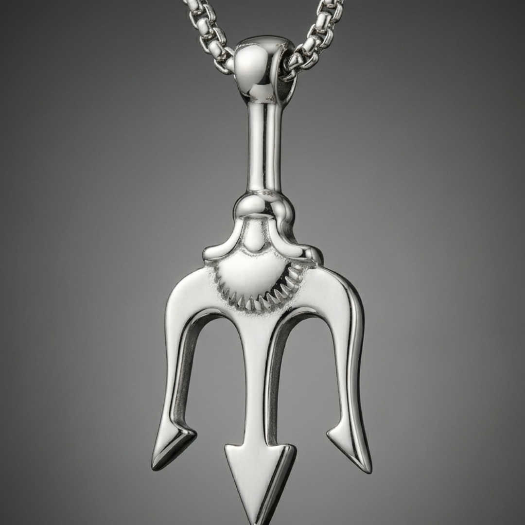Poseidon Pendant Necklace For Men