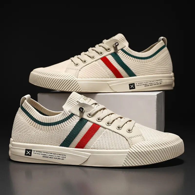 Harrington Oxford | Men’s Retro Stripe Minimalist Sneakers Harrington Oxford