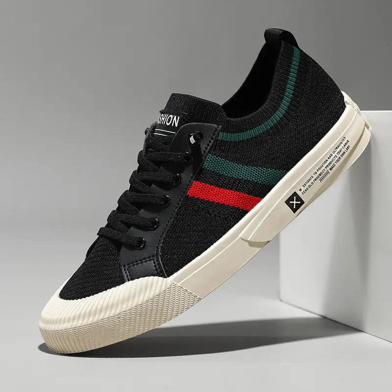 Harrington Oxford | Men’s Retro Stripe Minimalist Sneakers Harrington Oxford