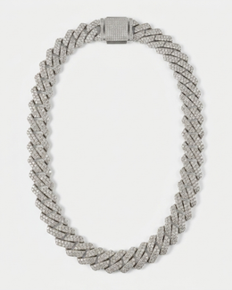 19mm Iced Prong Cuban Chain For Men